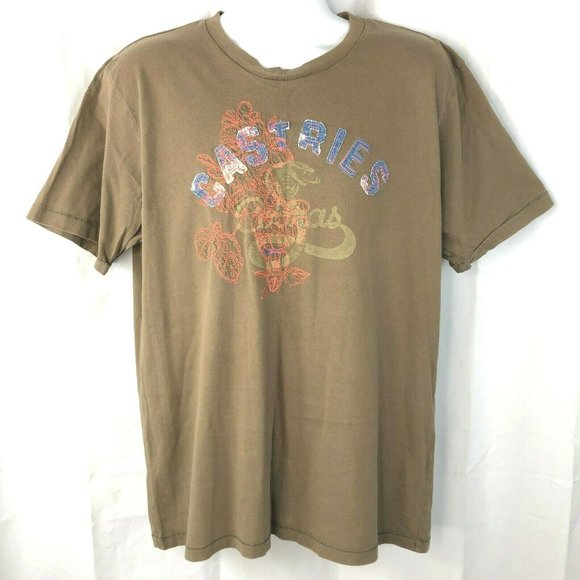 Castries Cobras Stitched Snake Distressed Team Logo T-Shirt XL Mens Maul 2000s - Picture 3 of 6